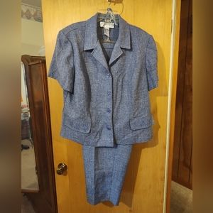 Women's Plus Size Embroidered Pantsuit